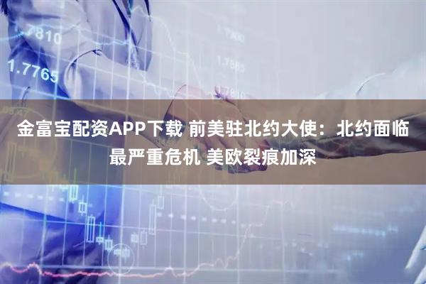金富宝配资APP下载 前美驻北约大使：北约面临最严重危机 美欧裂痕加深
