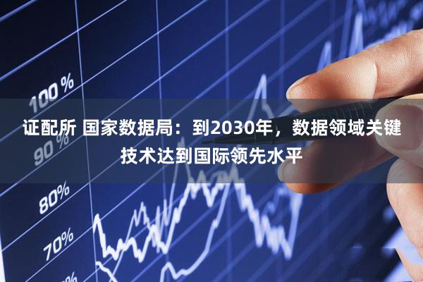 证配所 国家数据局：到2030年，数据领域关键技术达到国际领先水平