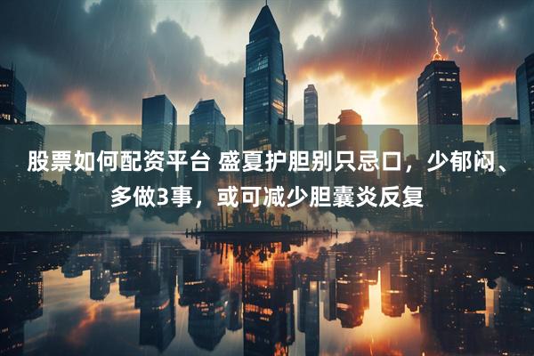 股票如何配资平台 盛夏护胆别只忌口，少郁闷、多做3事，或可减少胆囊炎反复